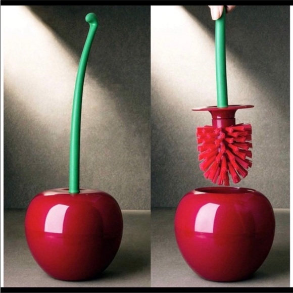 Toilet Bowl Brush Cleaner Cherry Design Brand New